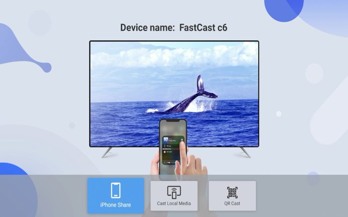 When the FastCast app launches on your Firestick, make sure you select iPhone Share.