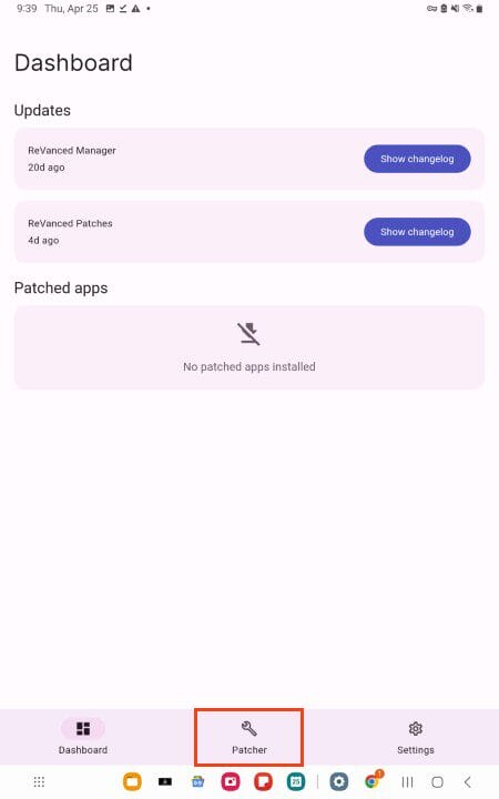 click patcher