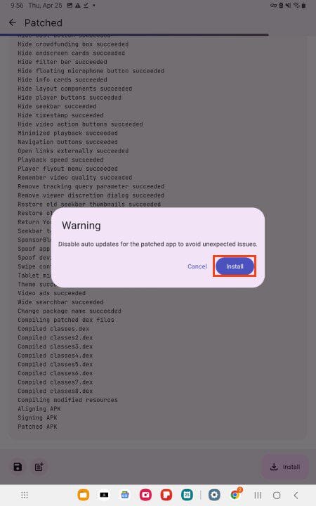 select install