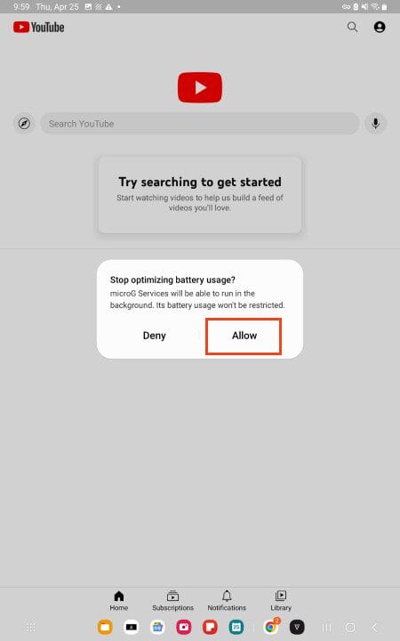 select allow