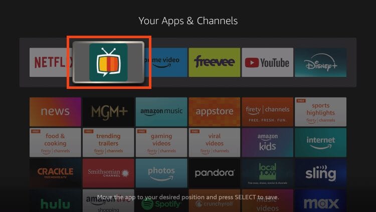 Drop Streamfire at the front of your application list
