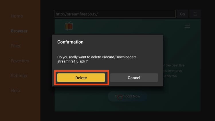 Select again delete