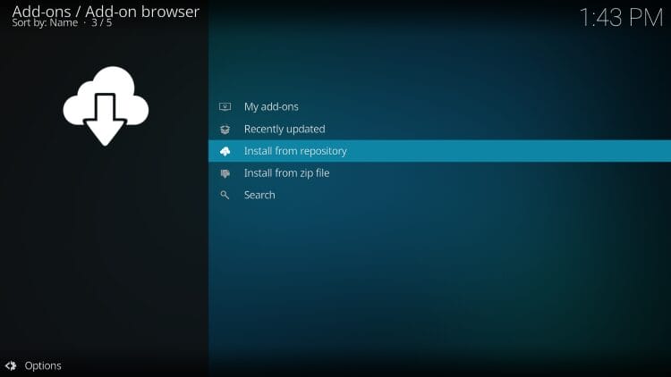 select install from repository