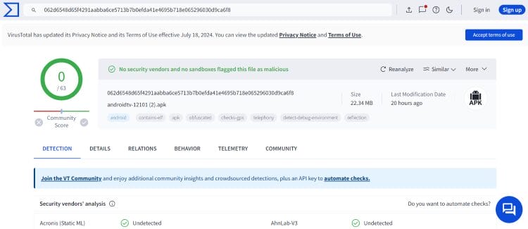 Virustotal Scan