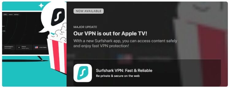 Surfshark for Apple TV