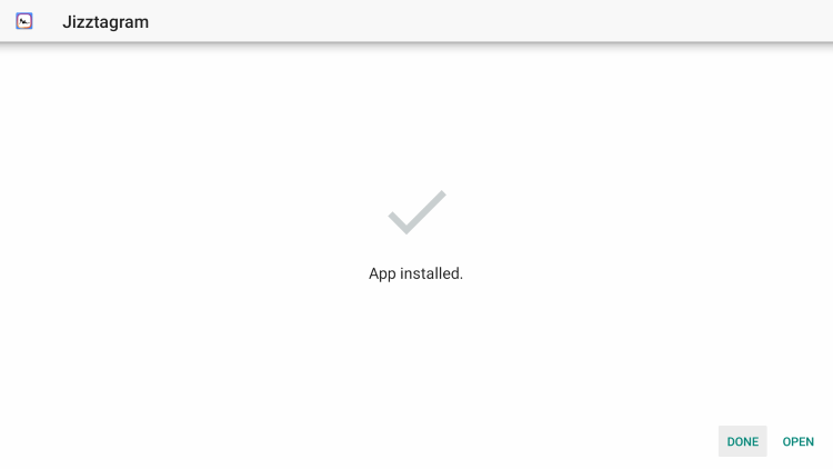 Click Open or Done.