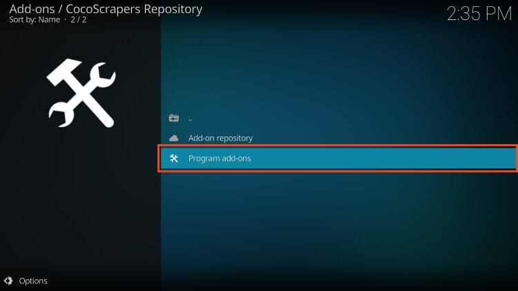 click program addons