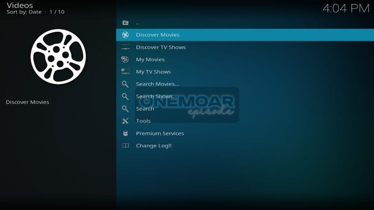 OneMoar Kodi Interface
