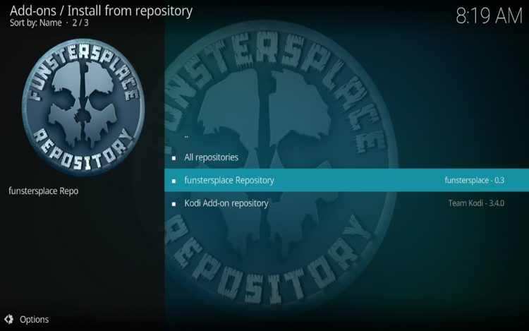 Click funstersplace Repository.