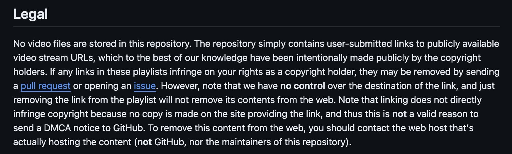 IPTV Org Legal Disclaimer