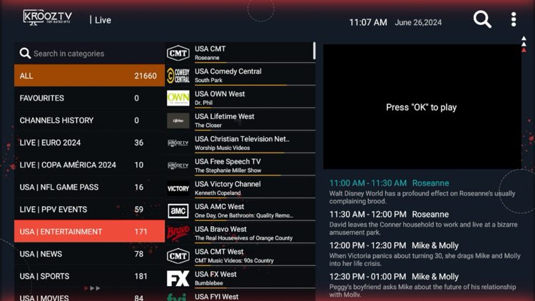 Krooz TV Review - Over 16,000 Channels $15/Month