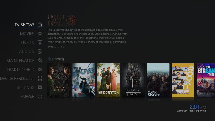 TV Shows in NXTFlix