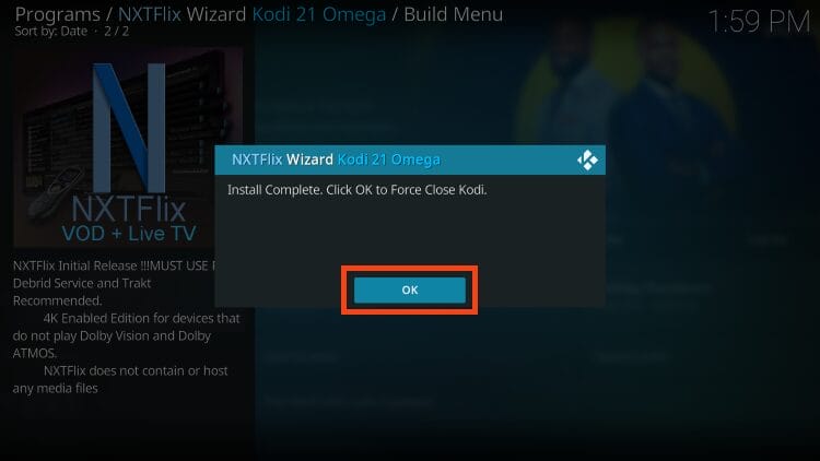 click ok