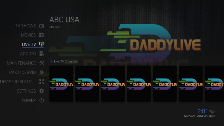 Live Channels