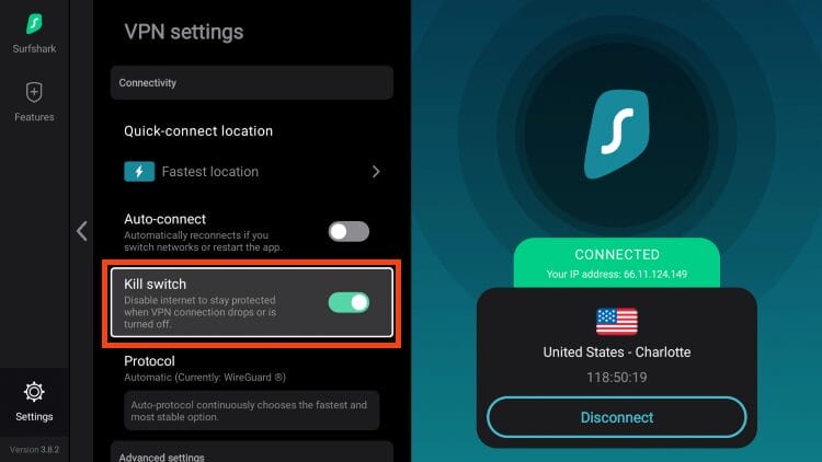 Before viewing content within Stremio, you should first connect to a VPN to mask your IP Address and encrypt your connection to the Internet.