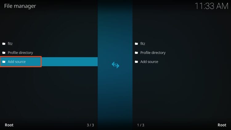 choose add source