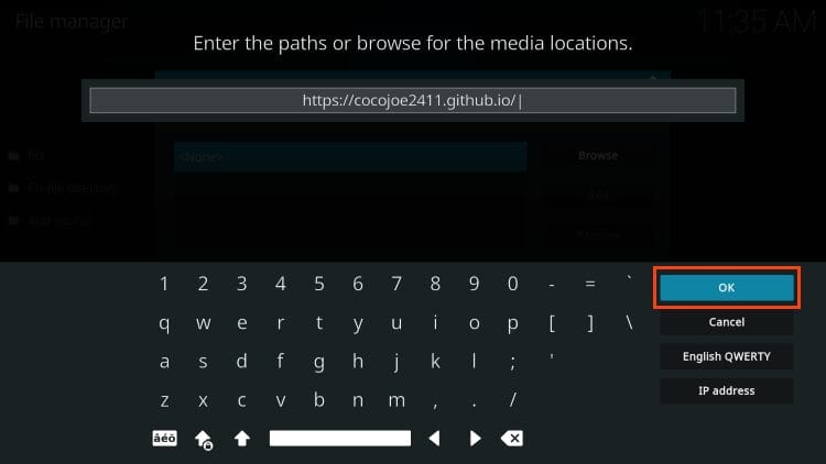 type https://cocojoe2411.github.io/ and click ok