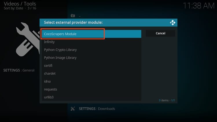select cocoscrapers module