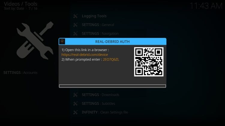 enter the RD authorization code you are provided with