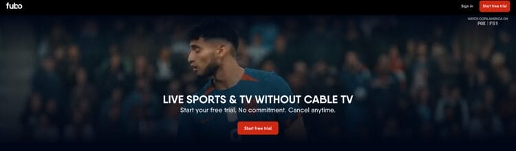 fuboTV Website