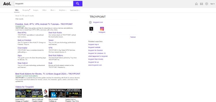 AOL Search Engine