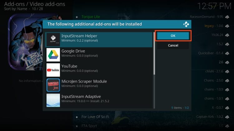 if prompted, select ok