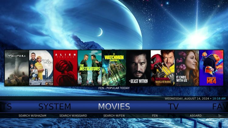 You have successfully installed the Chameleon build on Kodi.