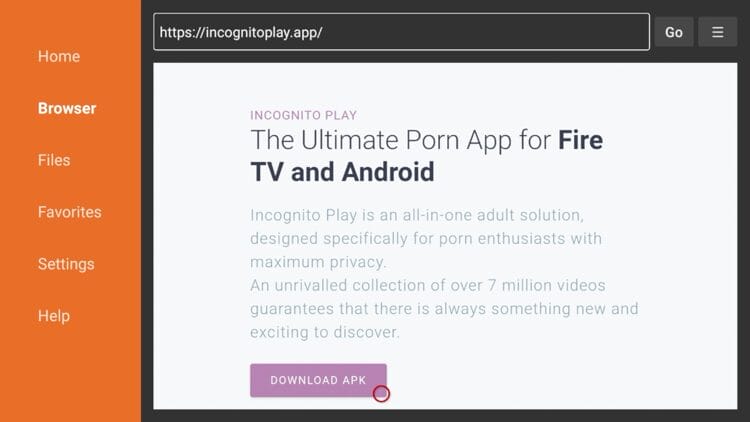 Once you're on the website scroll down and click Download APK.