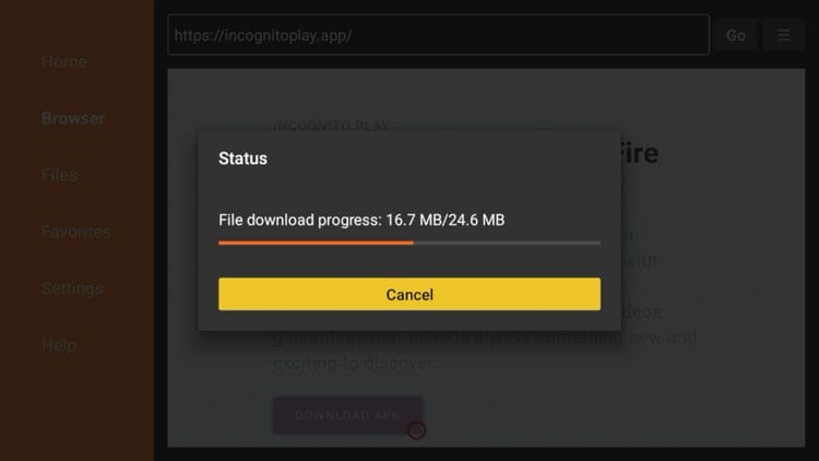 Wait for the app to download.