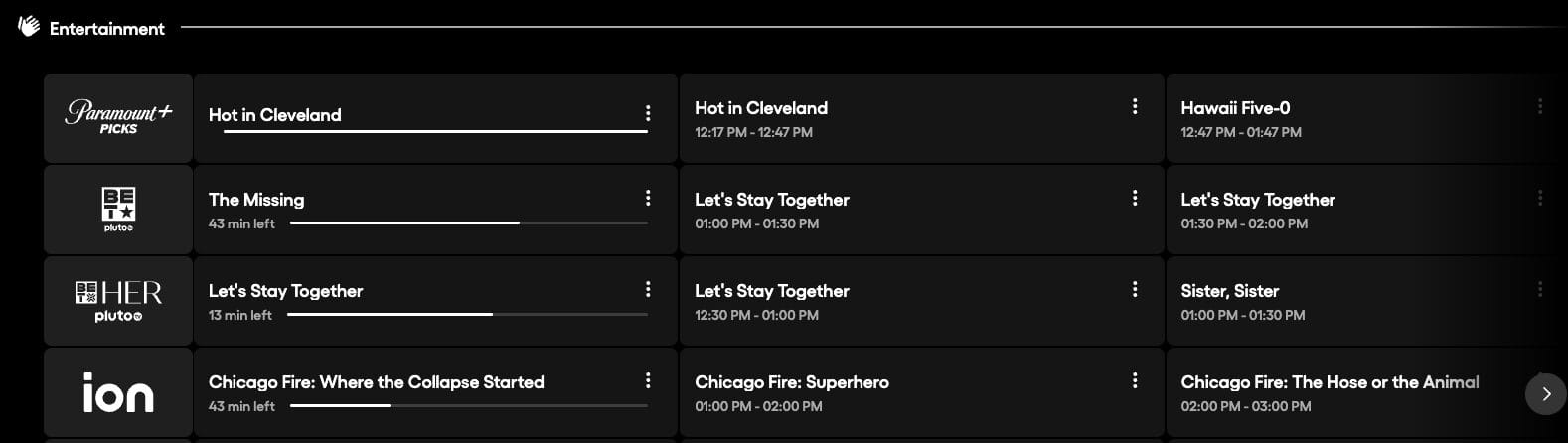 Entertainment Channels