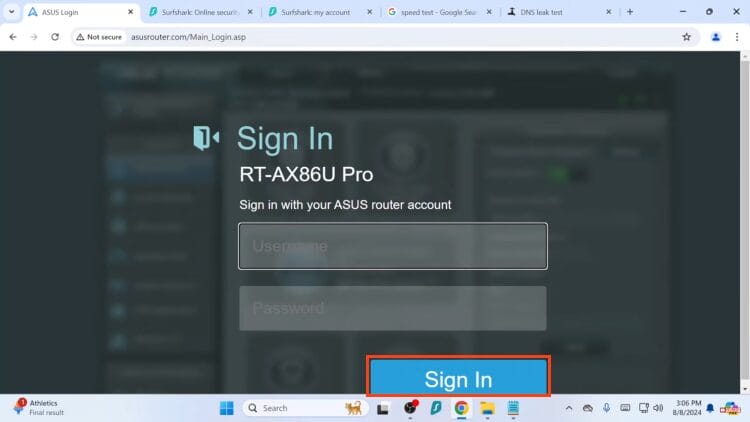 if prompted, sign in to your asus account