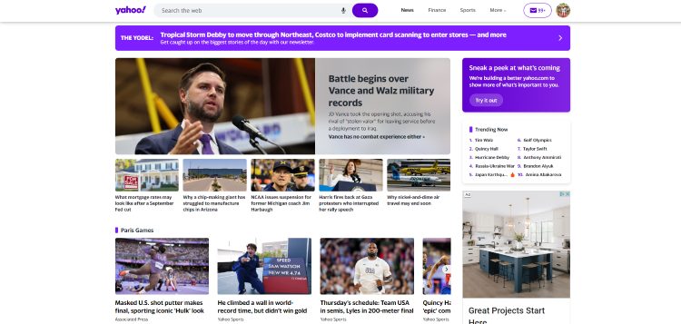 yahoo search