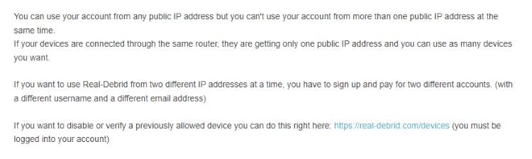 RD IP Address Guidelines