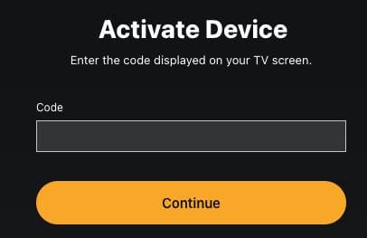 Visit espn.com/activate on another device and enter the code from the previous step