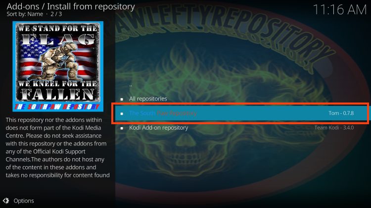 select southpaw repository