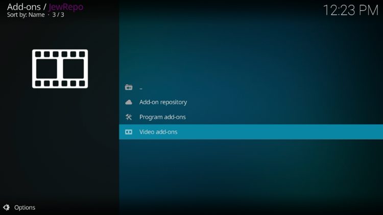 Scroll down and select Video add-ons