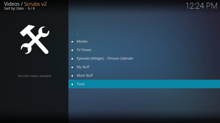 Click Tools from the main menu