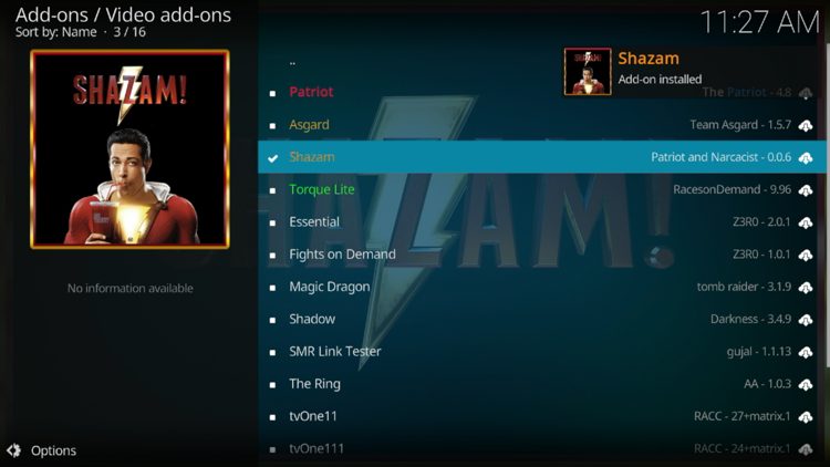 Wait a minute or two for the add-on to fully install