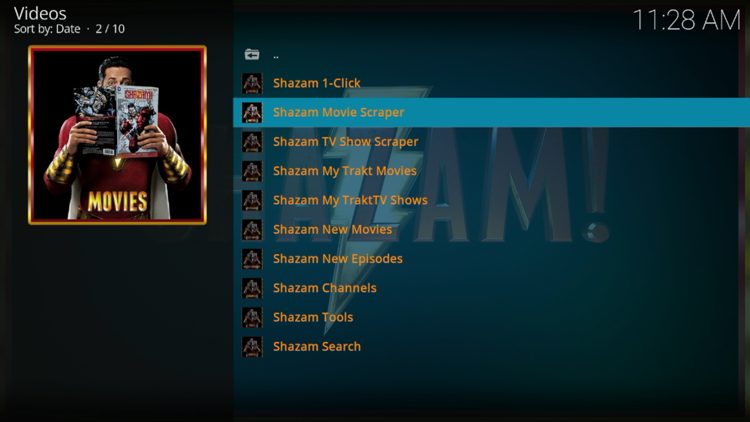 Shazam Movie Scraper