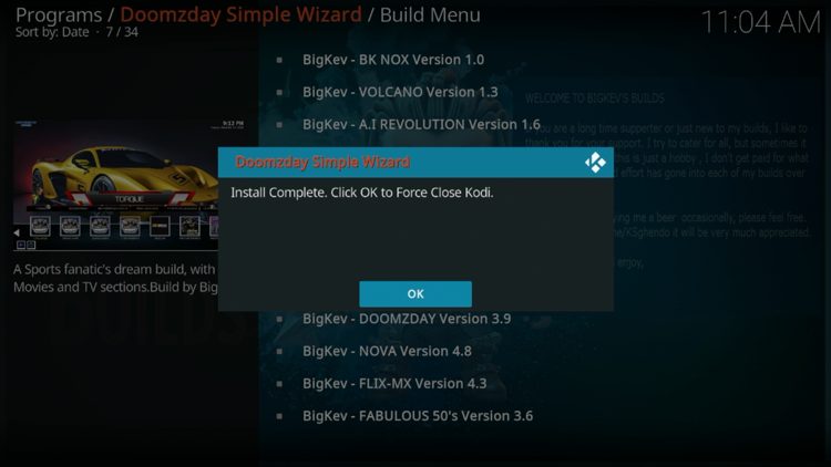 Click OK.