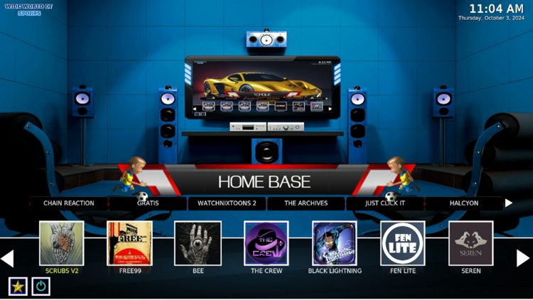 You have successfully installed the Sports 101 build on Kodi.