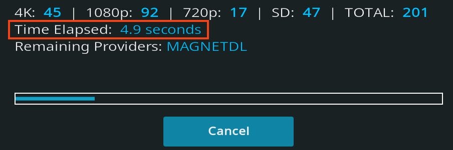 time elapsed