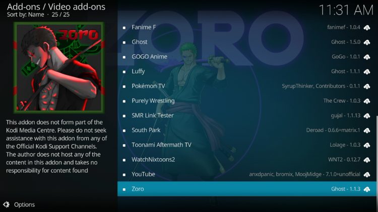 Select Zoro