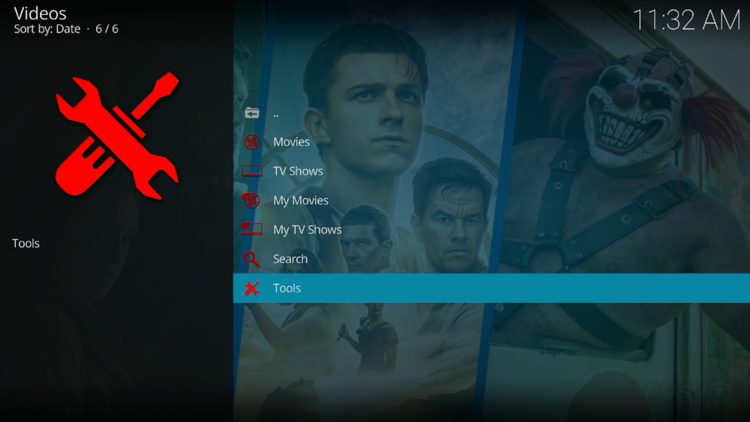 From the main menu, select Tools.