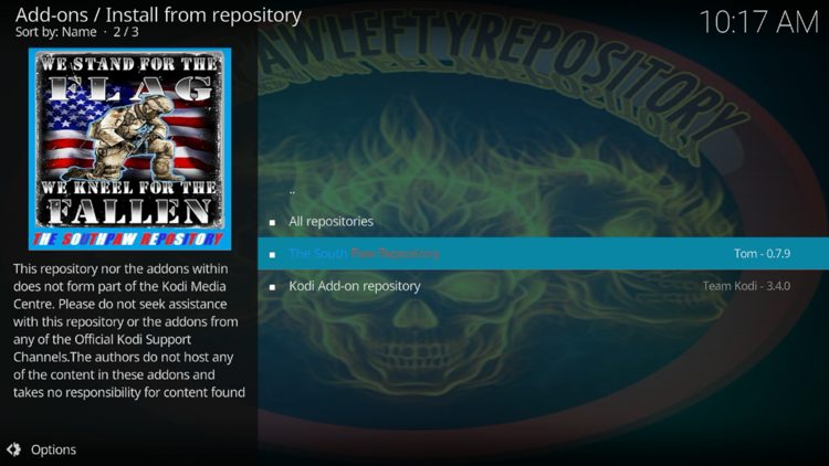 Click South Paw Repository