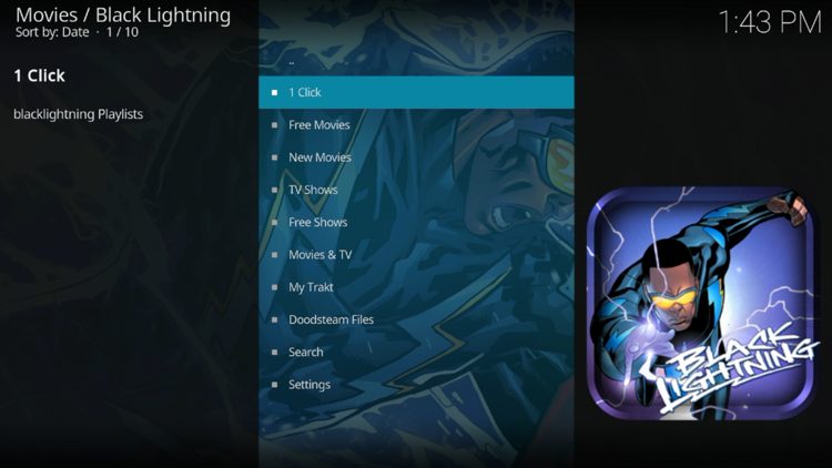 Black Lightning Addon