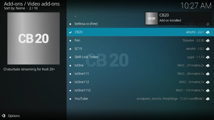 Wait a minute or two for the add-on to fully install