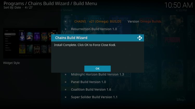 Click OK.