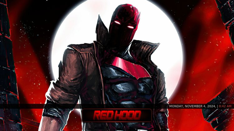 You have successfully installed the Red Hood build on Kodi.
