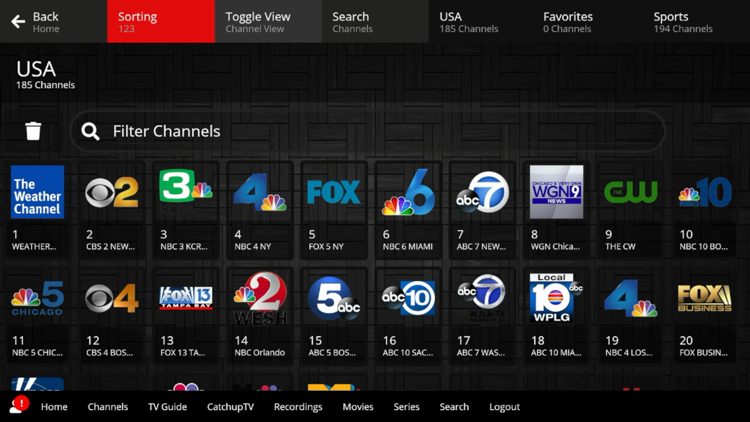 Canales IPTV de Tuffvid